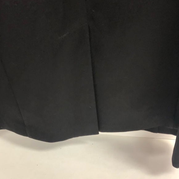 SLEEVELESS F&F SHEATH DRESS BLACK SILKY BAND WAIST KNEE LENGTH BACK SLIT 40 eu - Picture 7 of 7